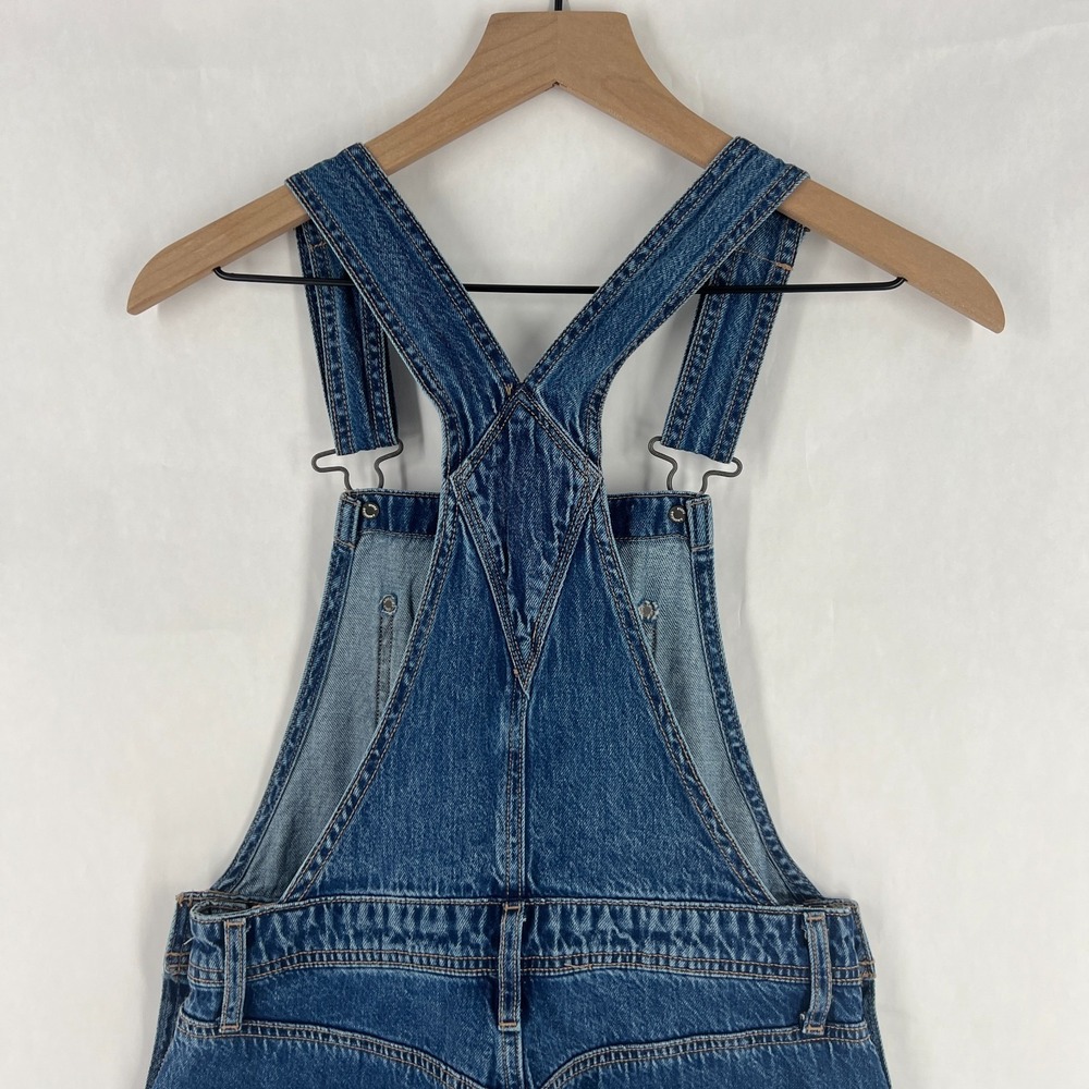 American Eagle Outfitters Real Good Cargo Overall Dress Womens XS‎ Blue Denim - Picture 4 of 15